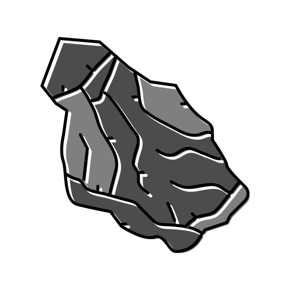 slate stone rock color icon vector illustration