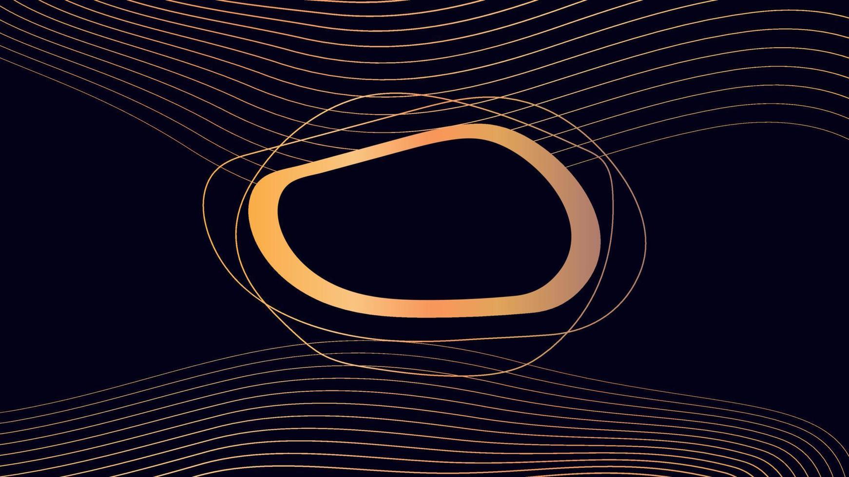 Abstract golden wave background vector
