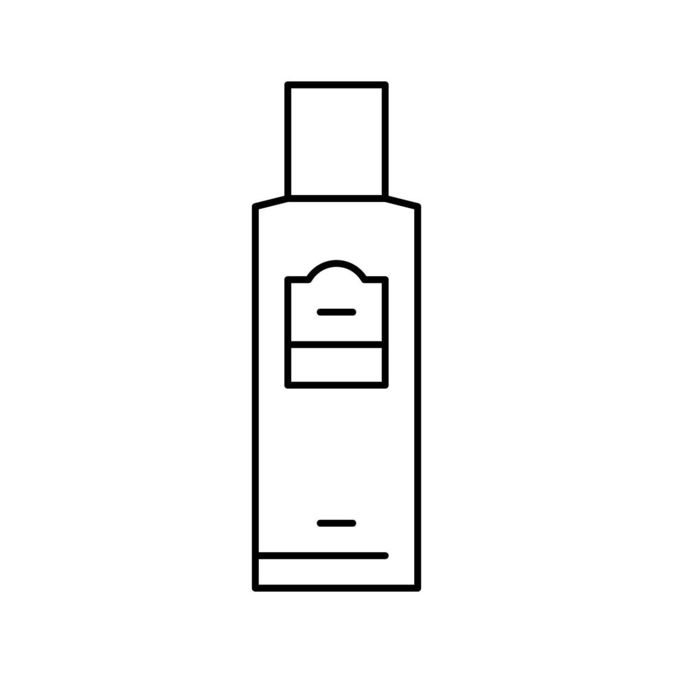 botella de fragancia líquida perfume línea icono vector ilustración