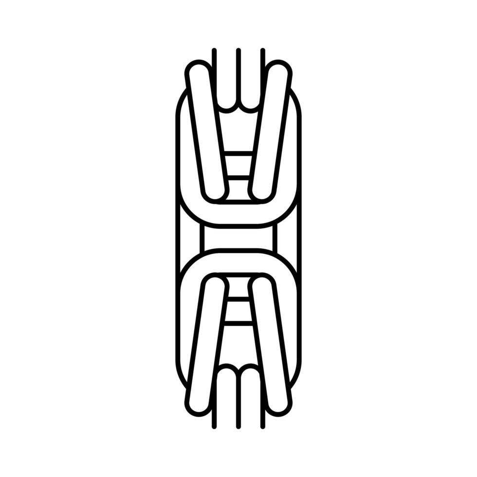 ilustración de vector de icono de línea de cadena bizantina