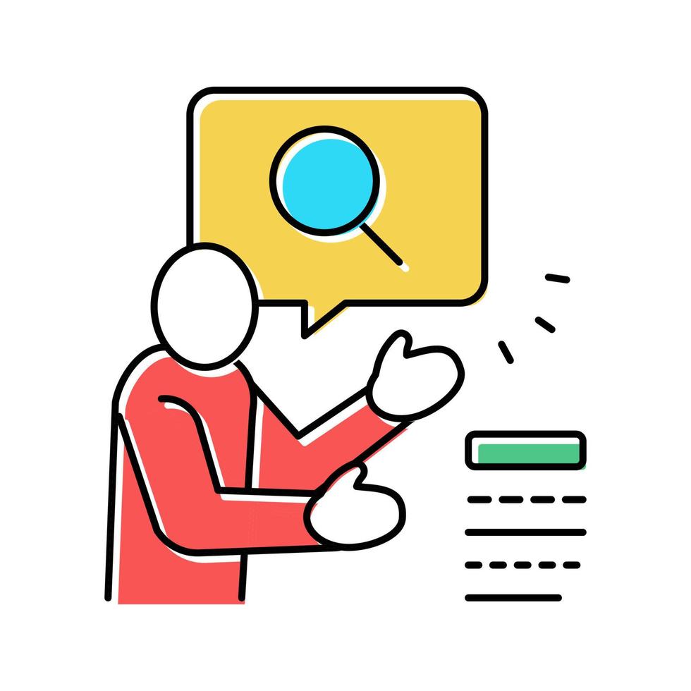 advertising consumer color icon vector illustration
