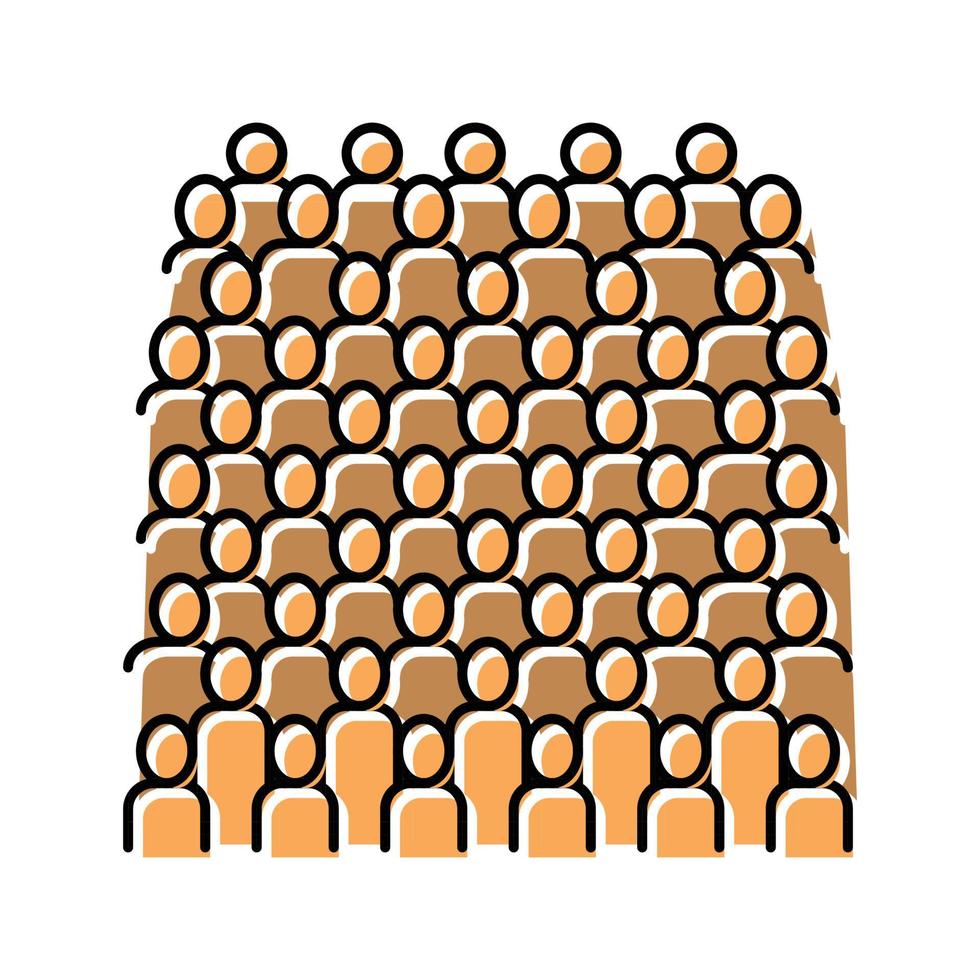 ilustración de vector de icono de color de ejército de terracota