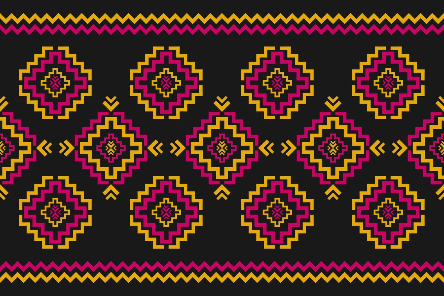 Carpet tribal pattern art. Geometric ethnic seamless pattern traditional. American, Mexican style. vector