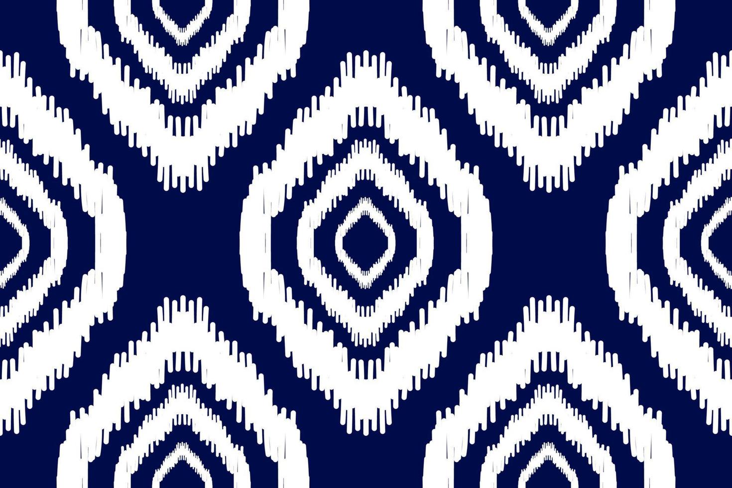 Fabric ikat pattern art. Geometric ethnic seamless pattern traditional. American, Mexican style. vector