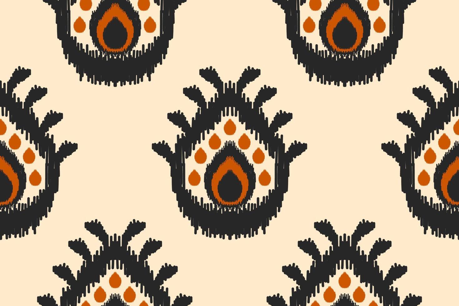 patrón étnico ikat sin costuras en tribal. estampado de adornos étnicos geométricos aztecas. estilo americano, mexicano. vector