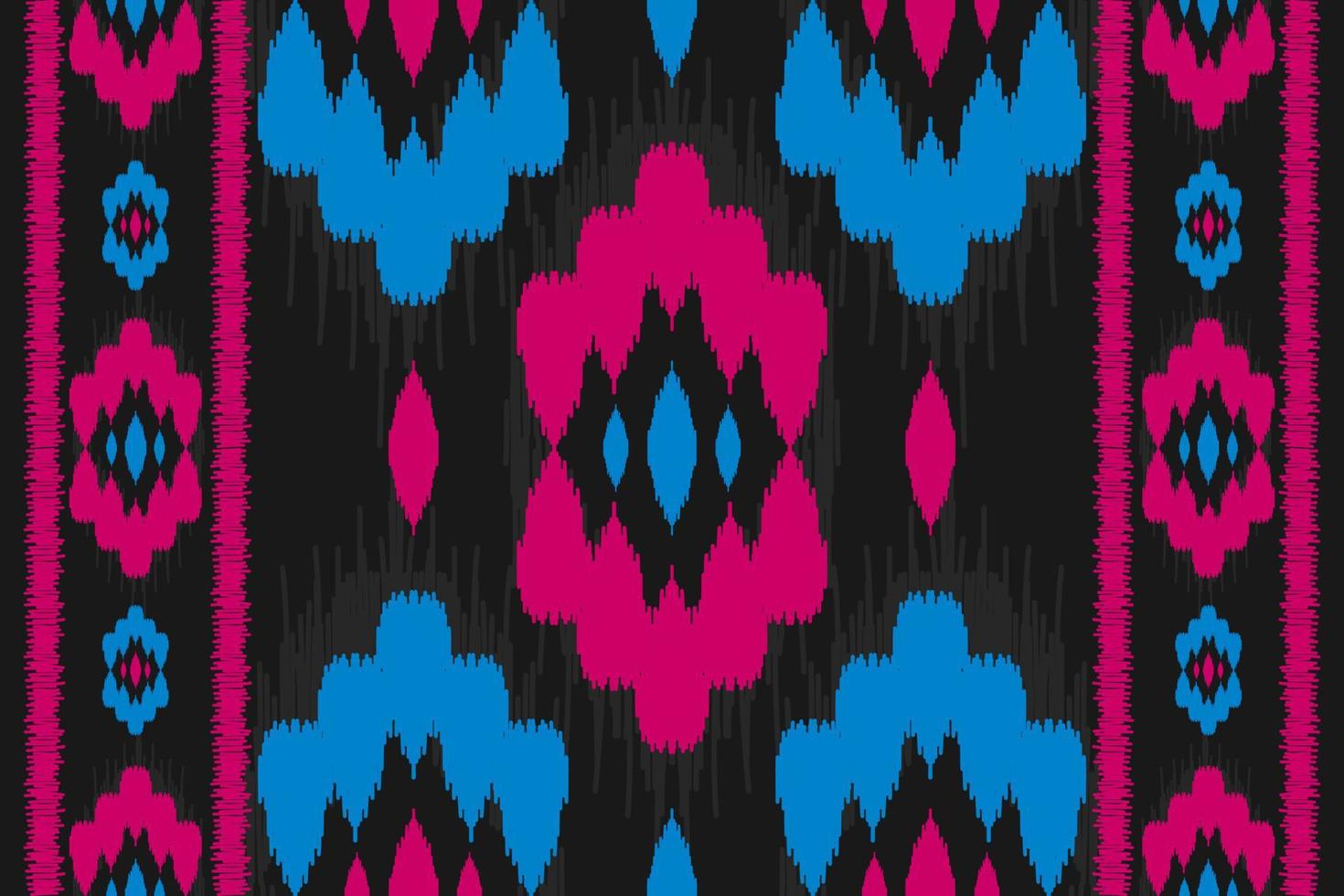 Ethnic ikat seamless pattern in tribal. American, Mexican style. Aztec geometric ornament print. vector