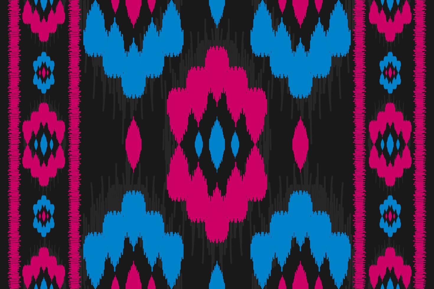 Ethnic ikat seamless pattern in tribal. American, Mexican style. Aztec geometric ornament print. vector