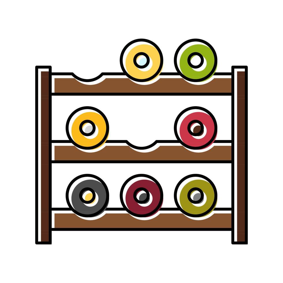 rack wine color icon vector illustration