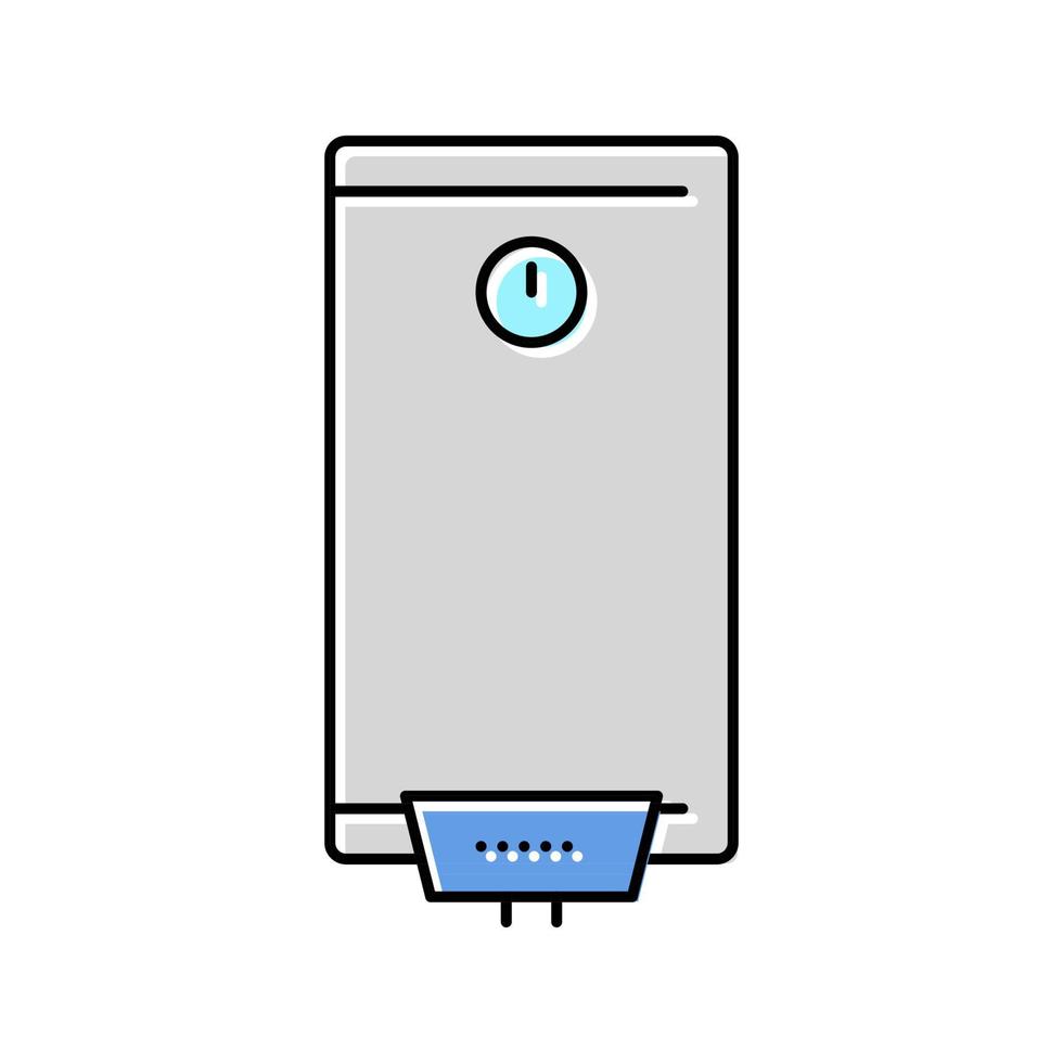 ilustración de vector de icono de color de calentador de agua
