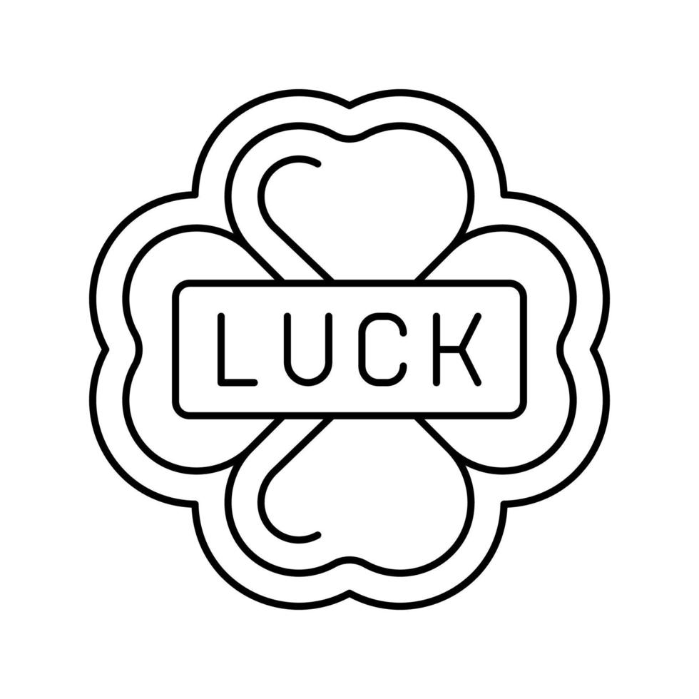 luck slot game line icon vector illustration