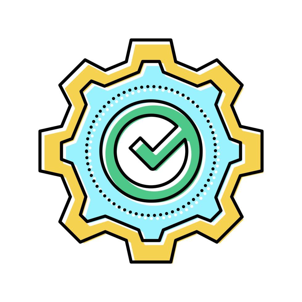 service quality color icon vector illustration