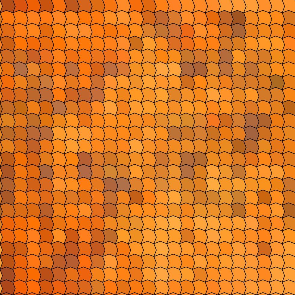 patrón de vector transparente con azulejos de otoño naranja