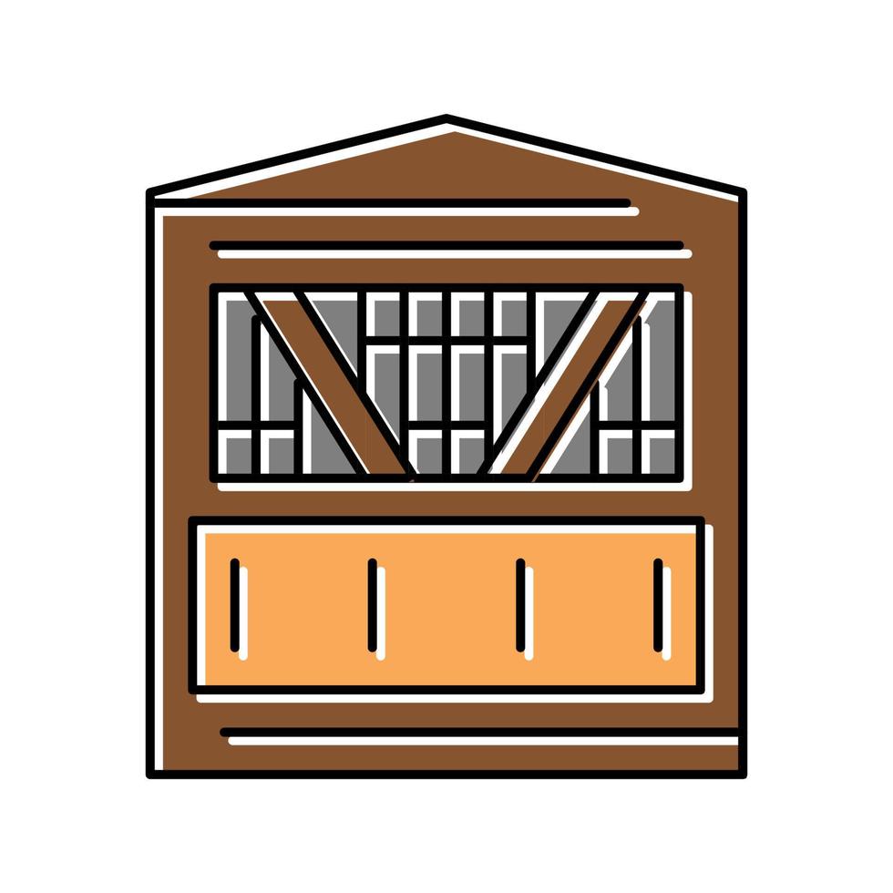 hunting tower color icon vector illustration