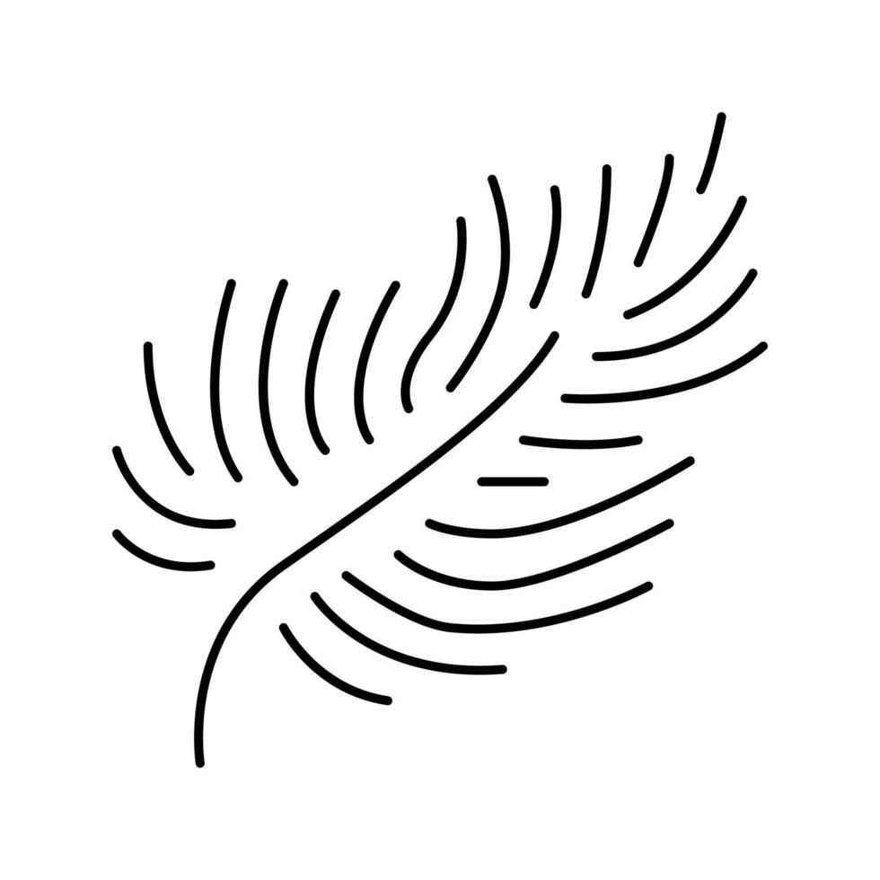 soft feather fluffy line icon vector illustration