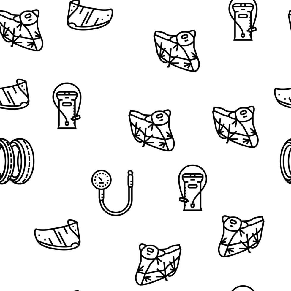 motorcycle bike motor sport vector seamless pattern