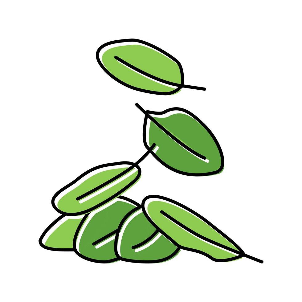 leaves spinach color icon vector illustration