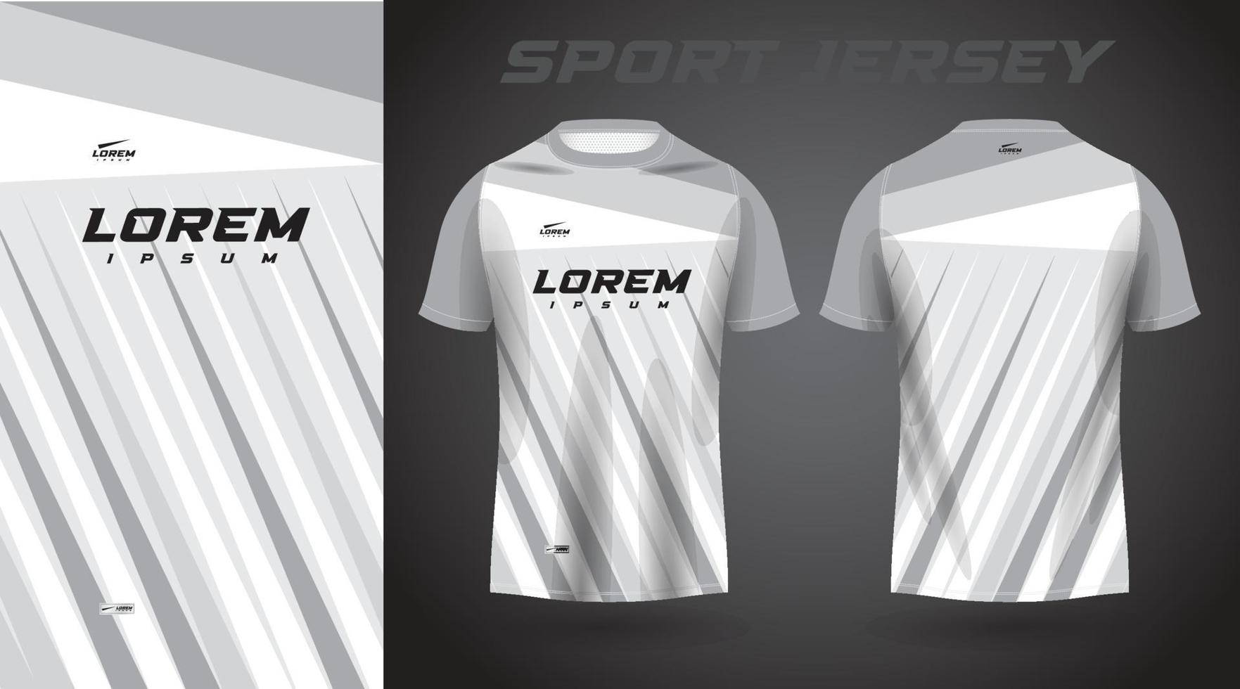 white shirt sport jersey design vector