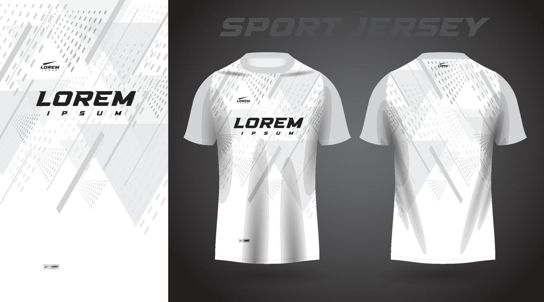 diseño de camiseta deportiva de camisa blanca vector