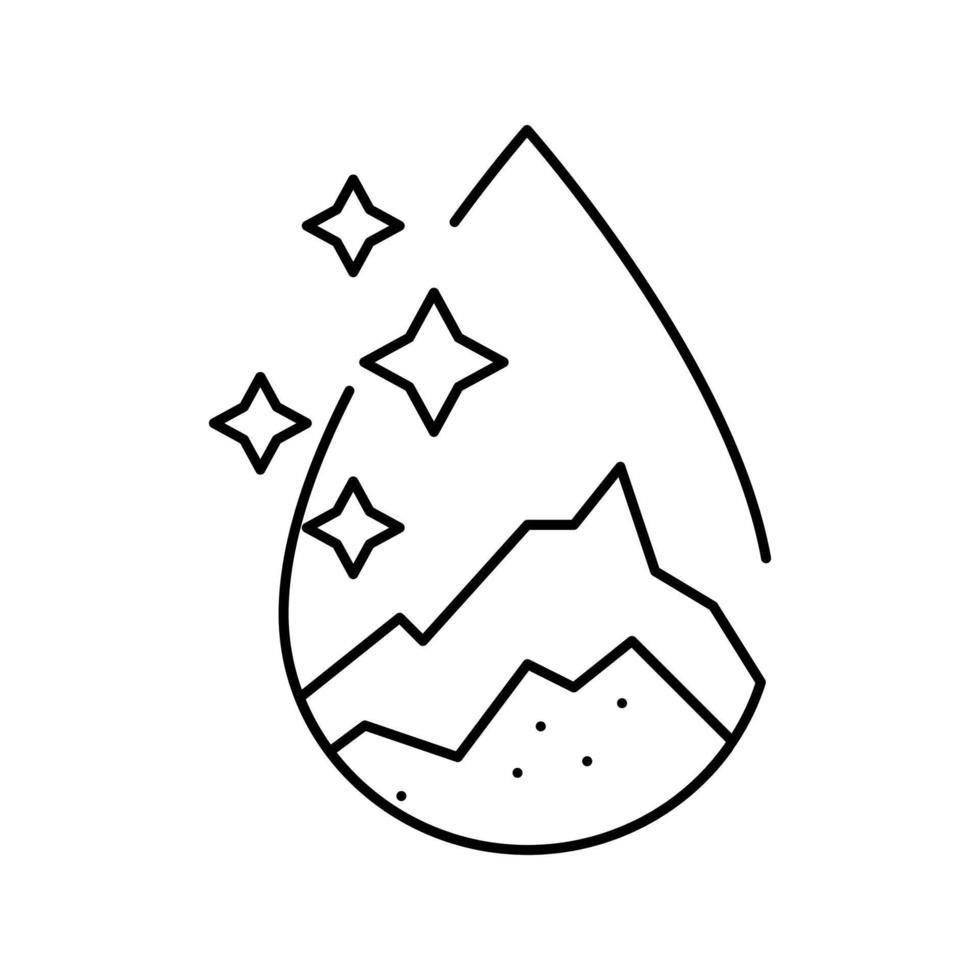 artesian water line icon vector illustration
