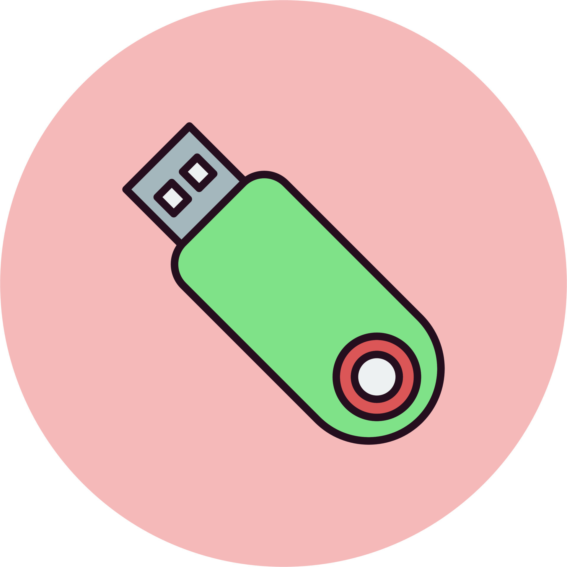 Usb storage vector icon 18995078 vector art at vecteezy