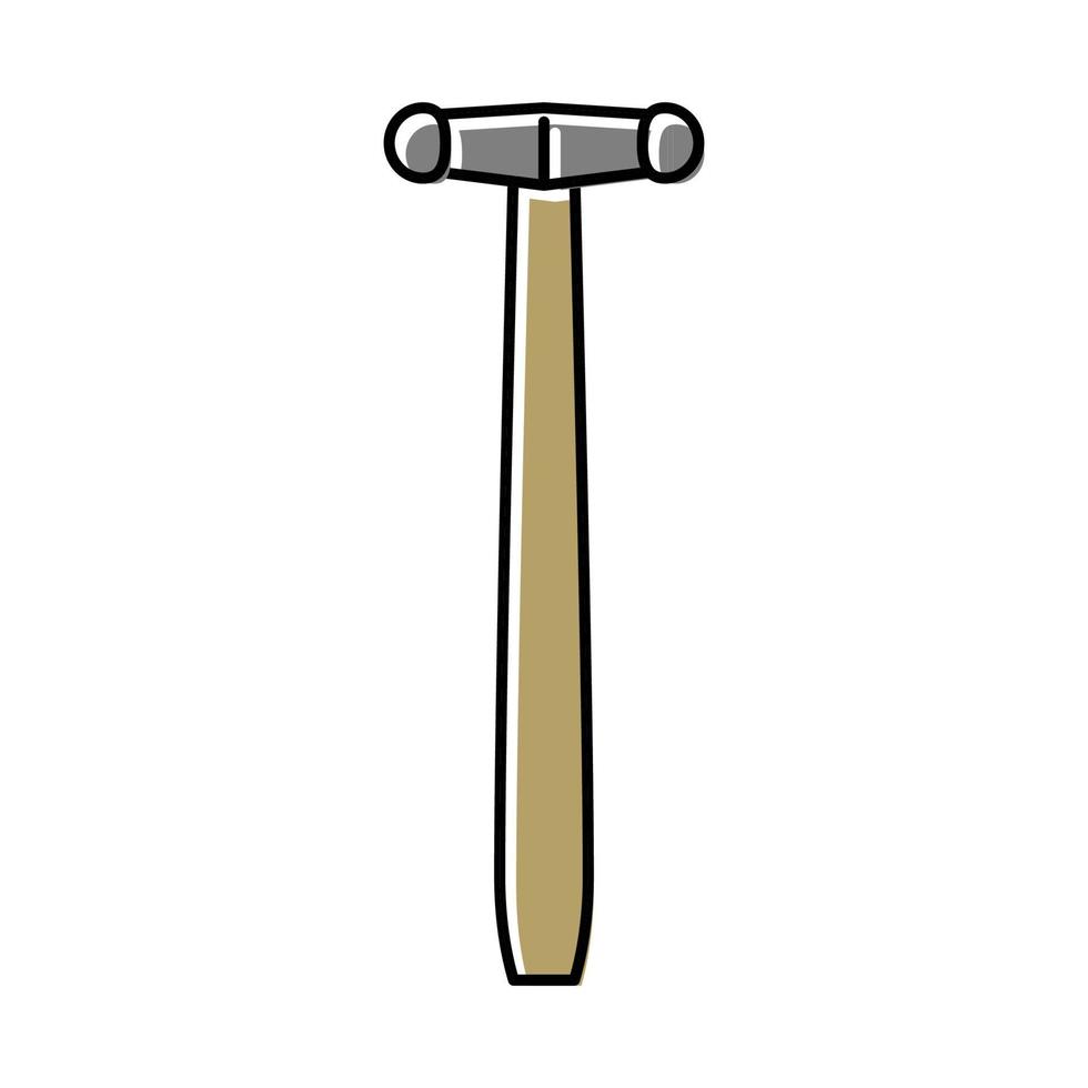 blocking hammer tool color icon vector illustration