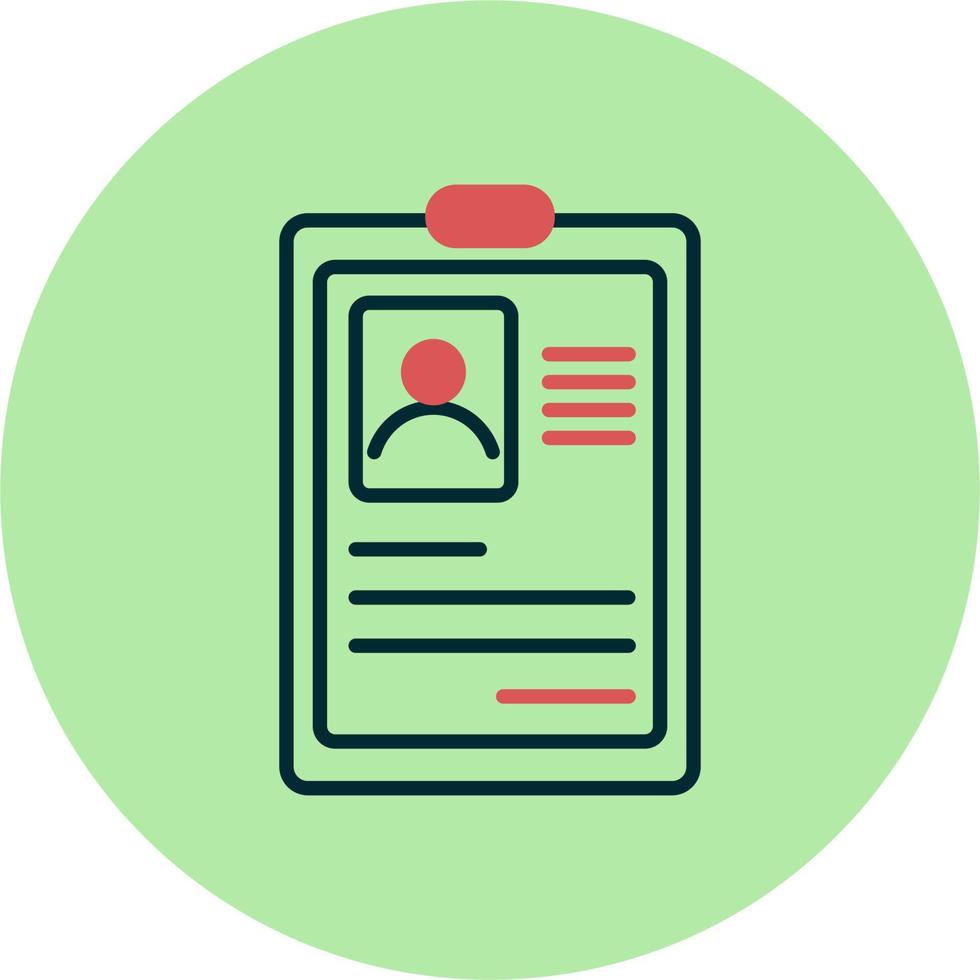 Curriculum Vitae Vector Icon