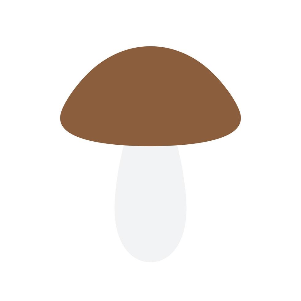 Vector flat mushroom