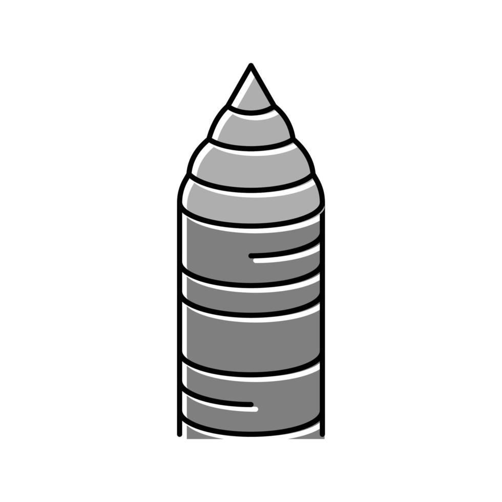 silicon material for semiconductor manufacturing color icon vector illustration