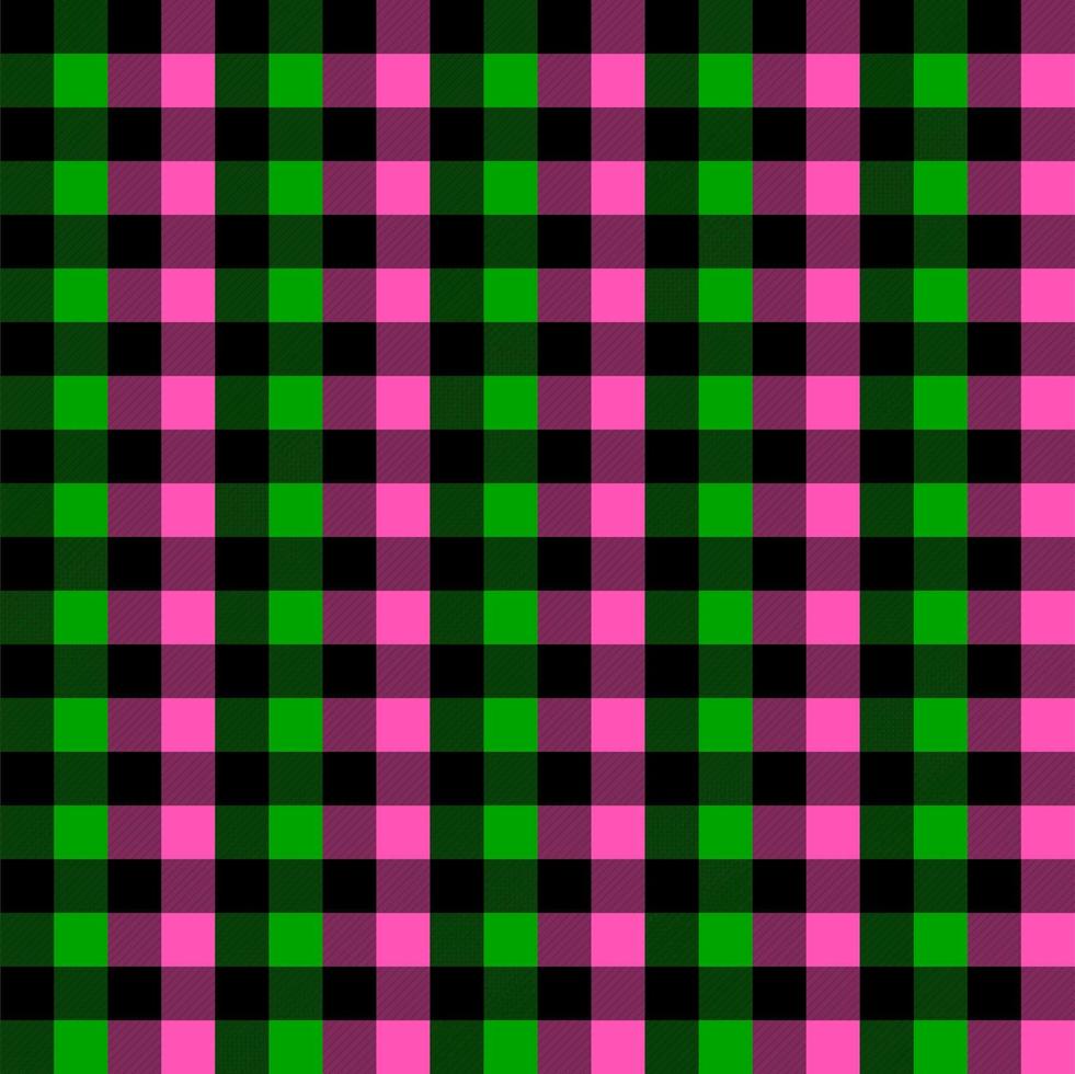 pink and green plaid design vector