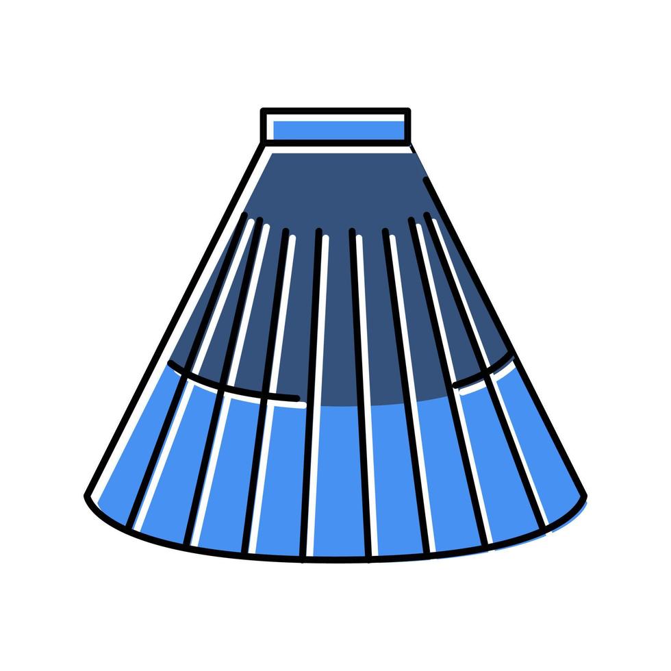 circular skirt color icon vector illustration
