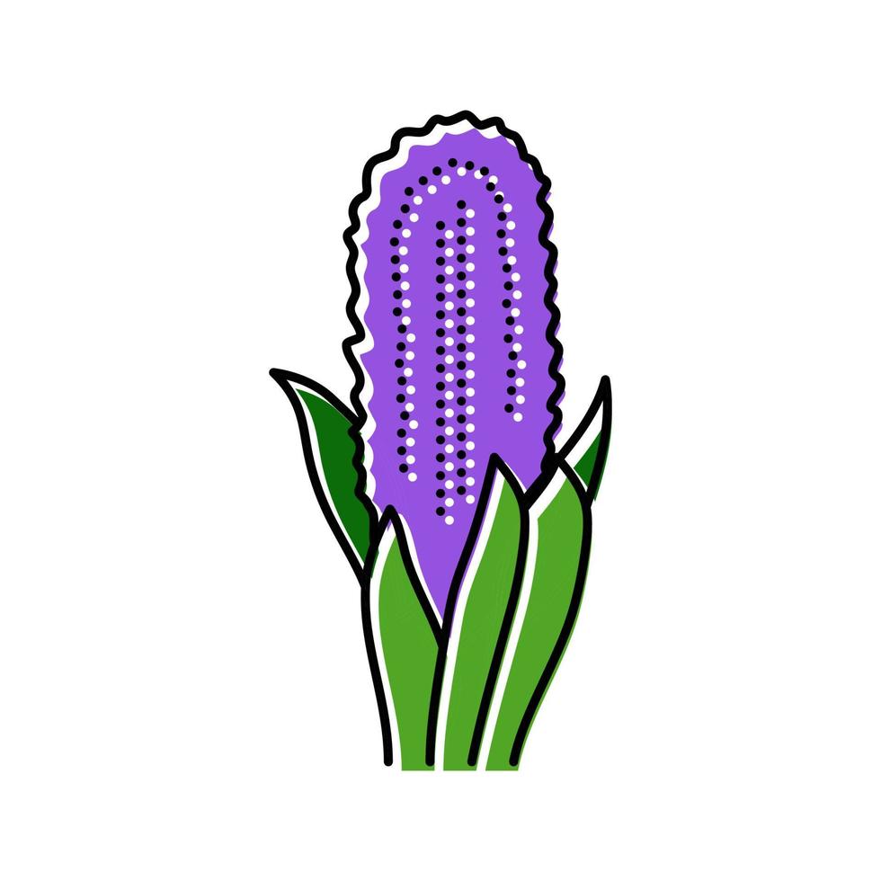 hyacinth flower spring color icon vector illustration