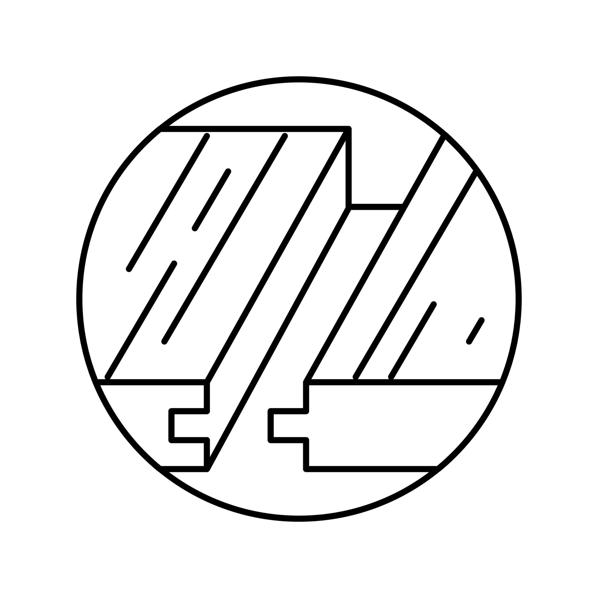 laminate flooring installation line icon vector illustration 18995770