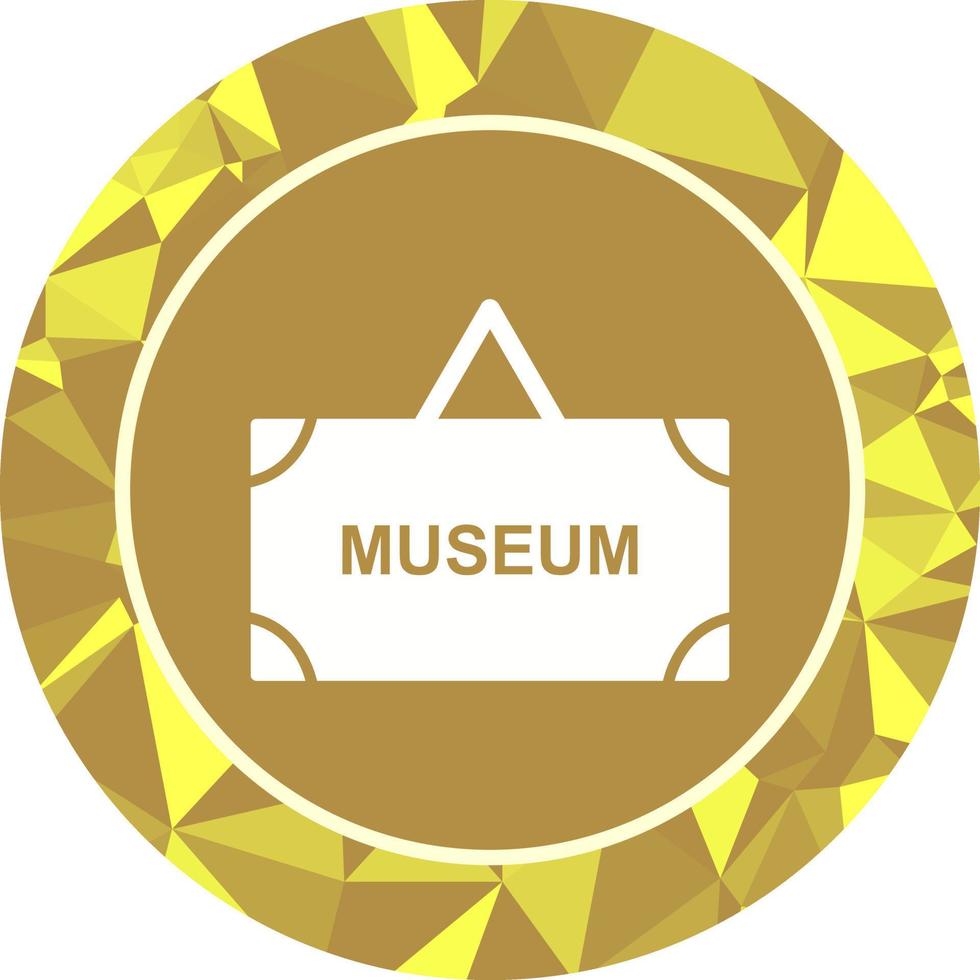 Museum Tag Vector Icon