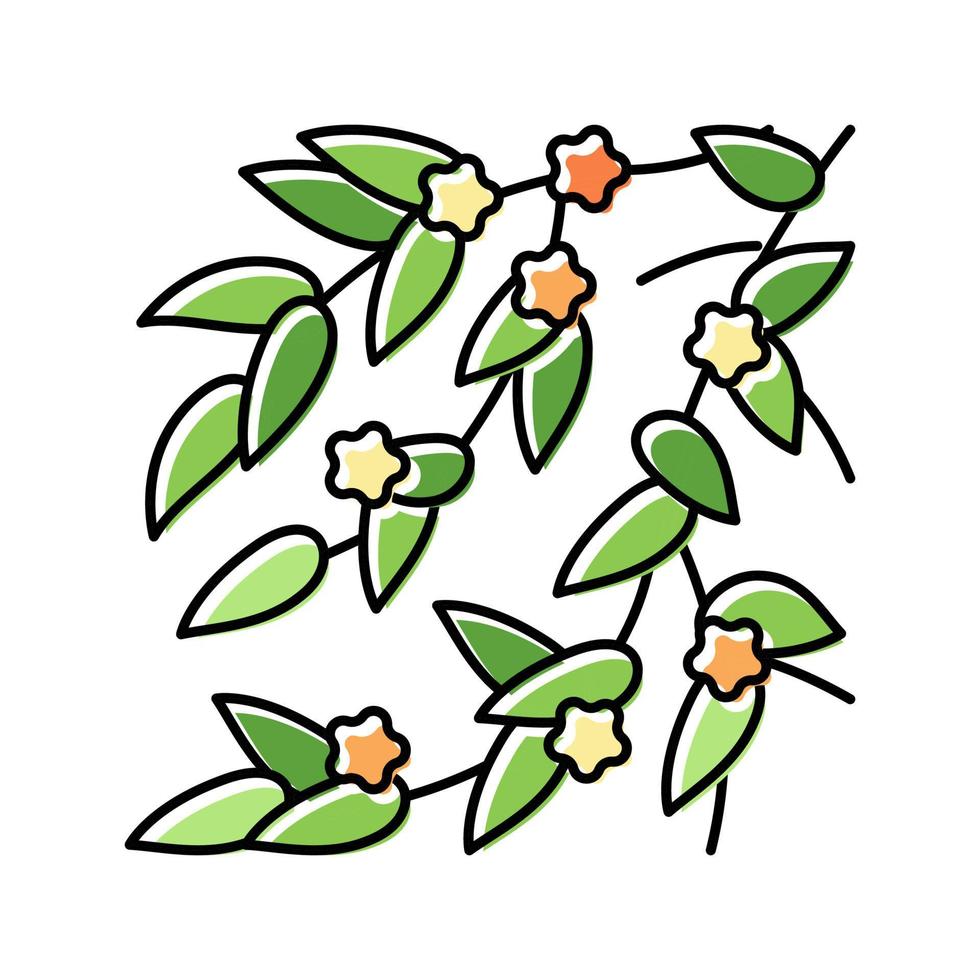 spring leaf color icon vector illustration