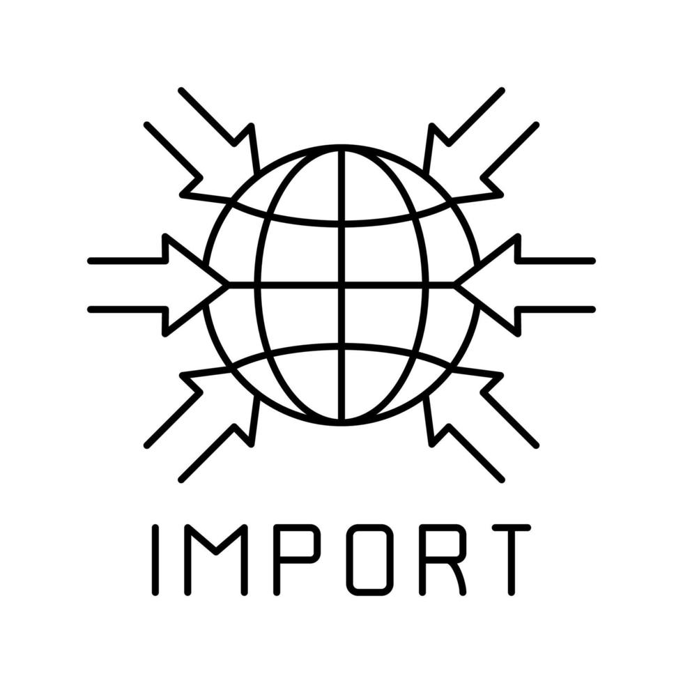 import transportation line icon vector black illustration