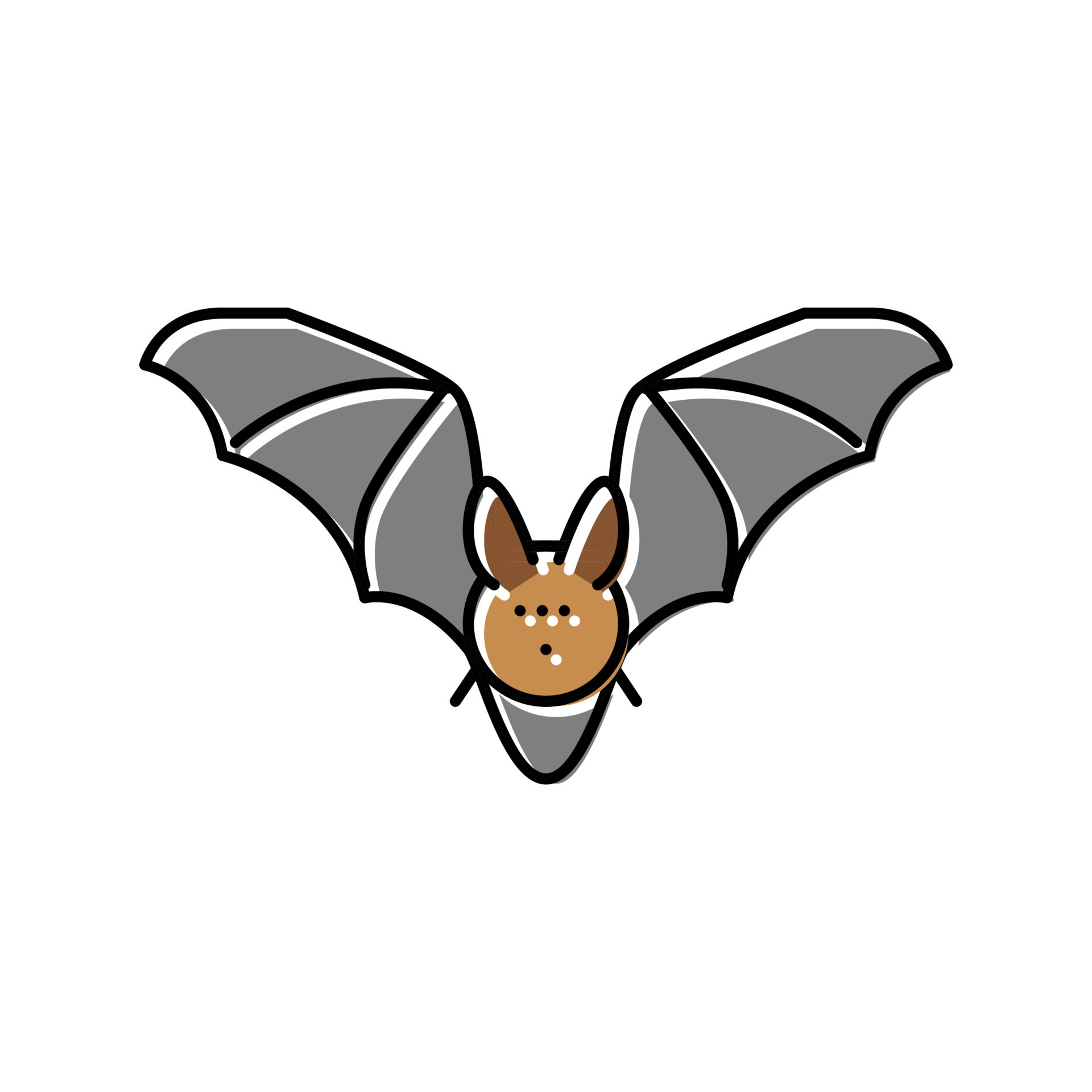 bat animal in zoo color icon vector illustration 18996385 Vector Art at