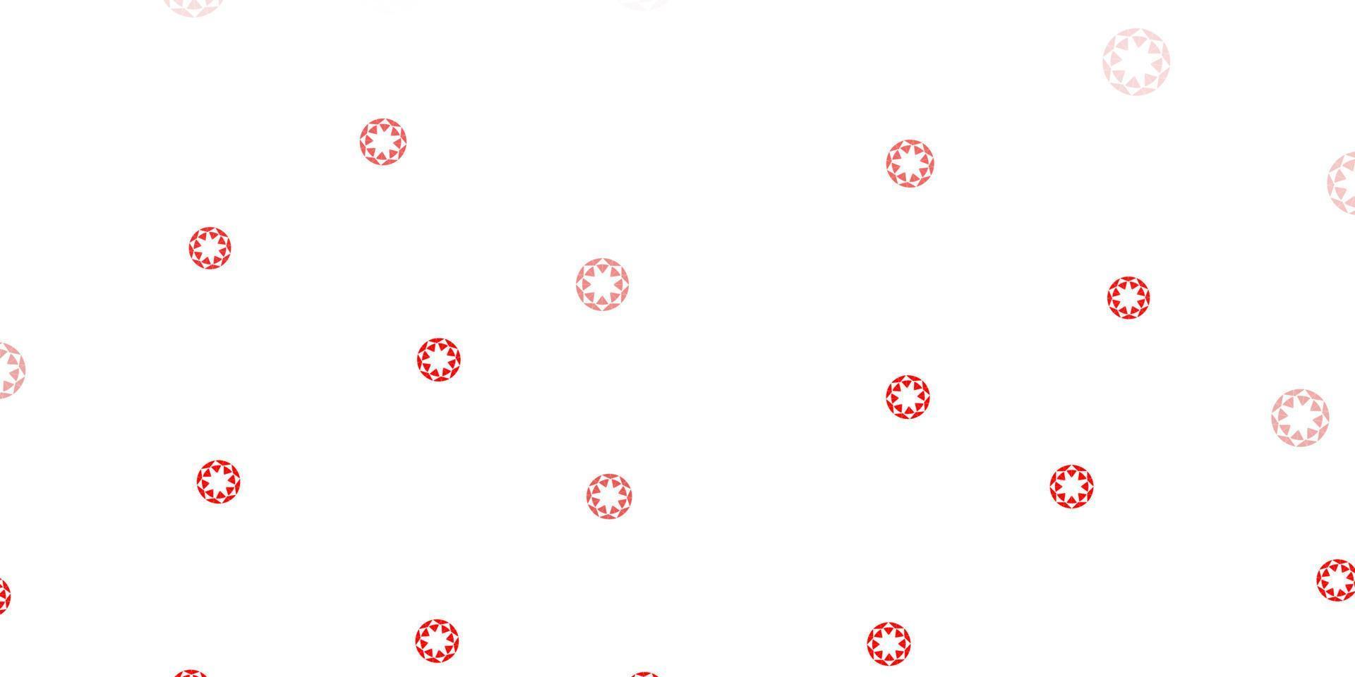 Light red vector template with circles.