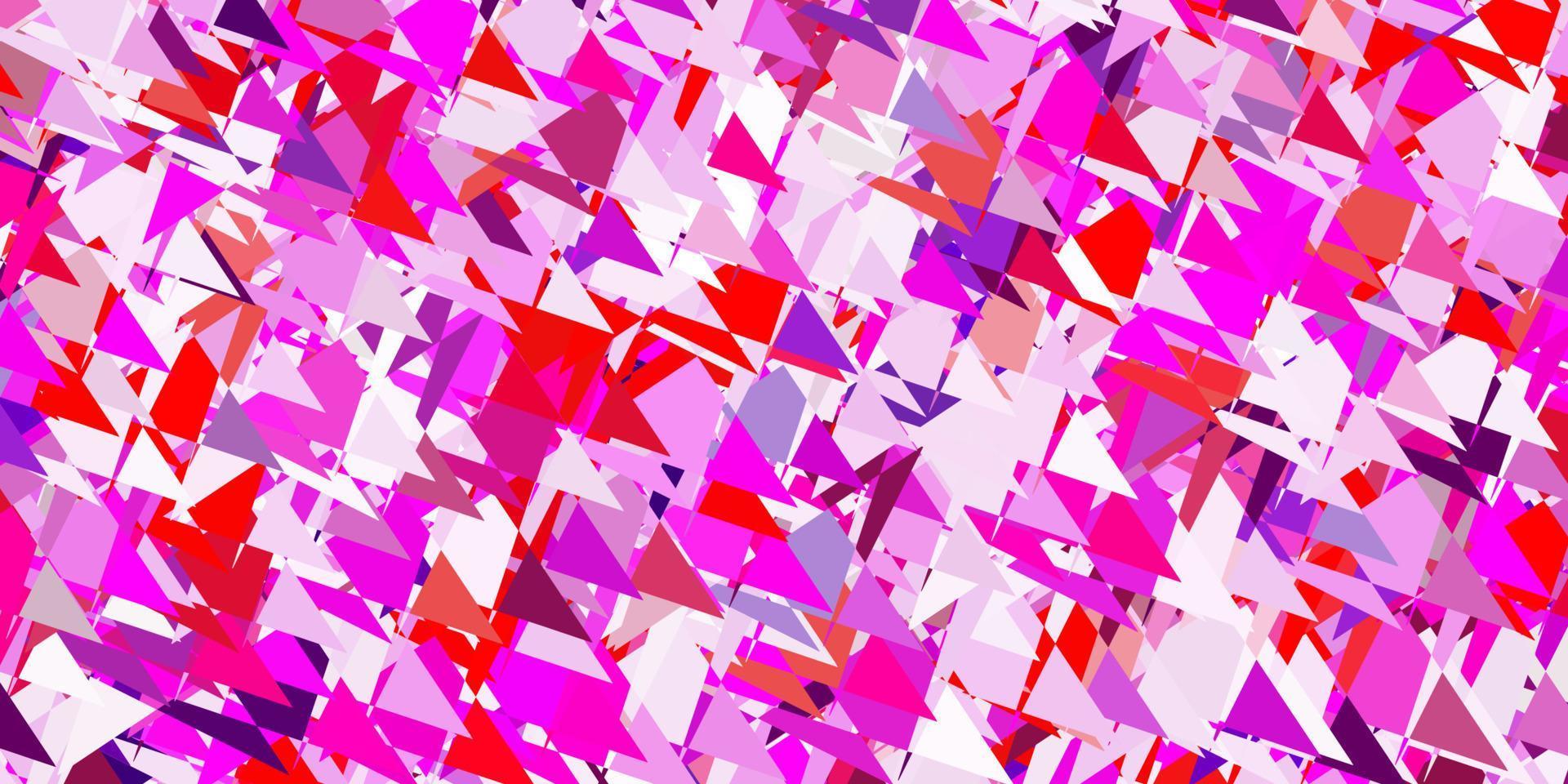 Light purple, pink vector background with polygonal forms.