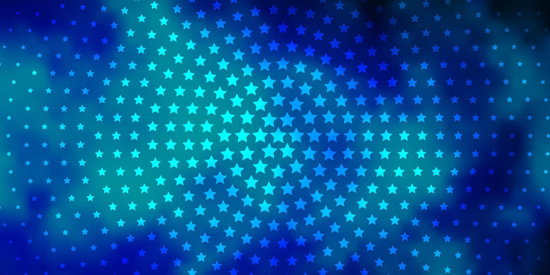 Light BLUE vector texture with beautiful stars.