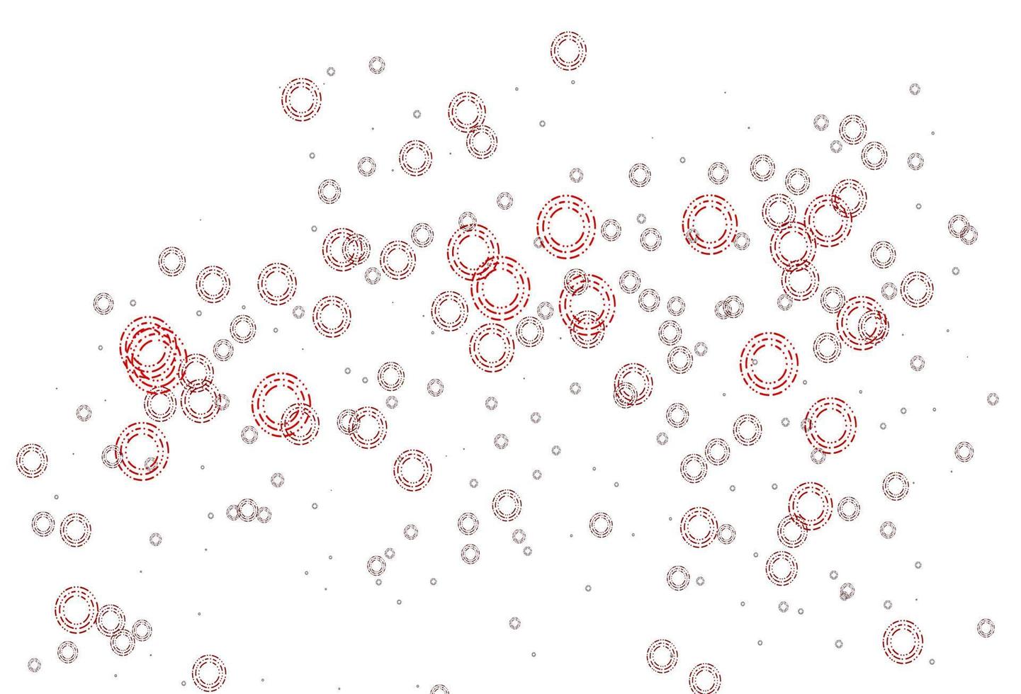 Light Red vector background with bubbles.
