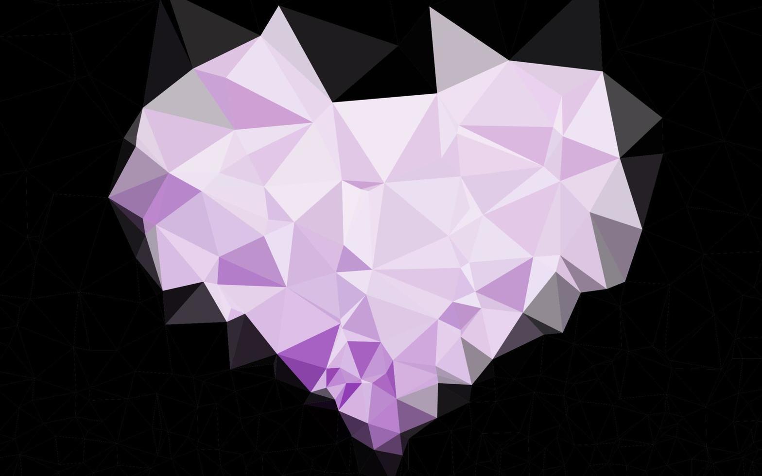 Light Purple vector polygon abstract backdrop.