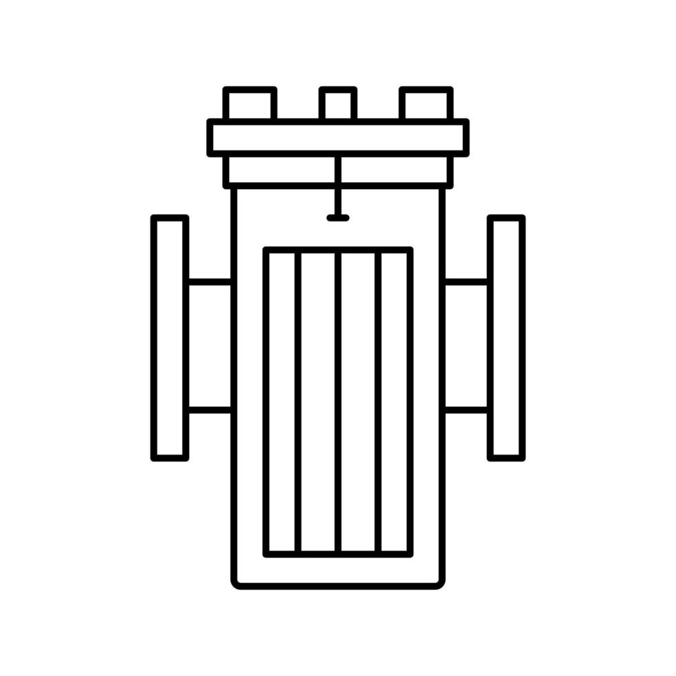 water filter equipment line icon vector illustration