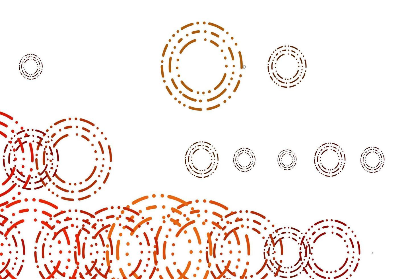 Light Orange vector pattern with spheres.