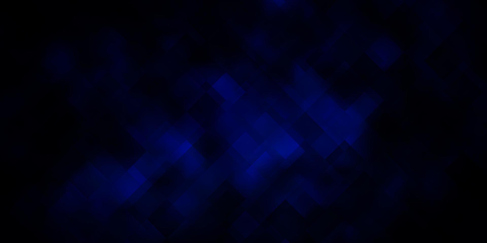 Dark BLUE vector background with rectangles.