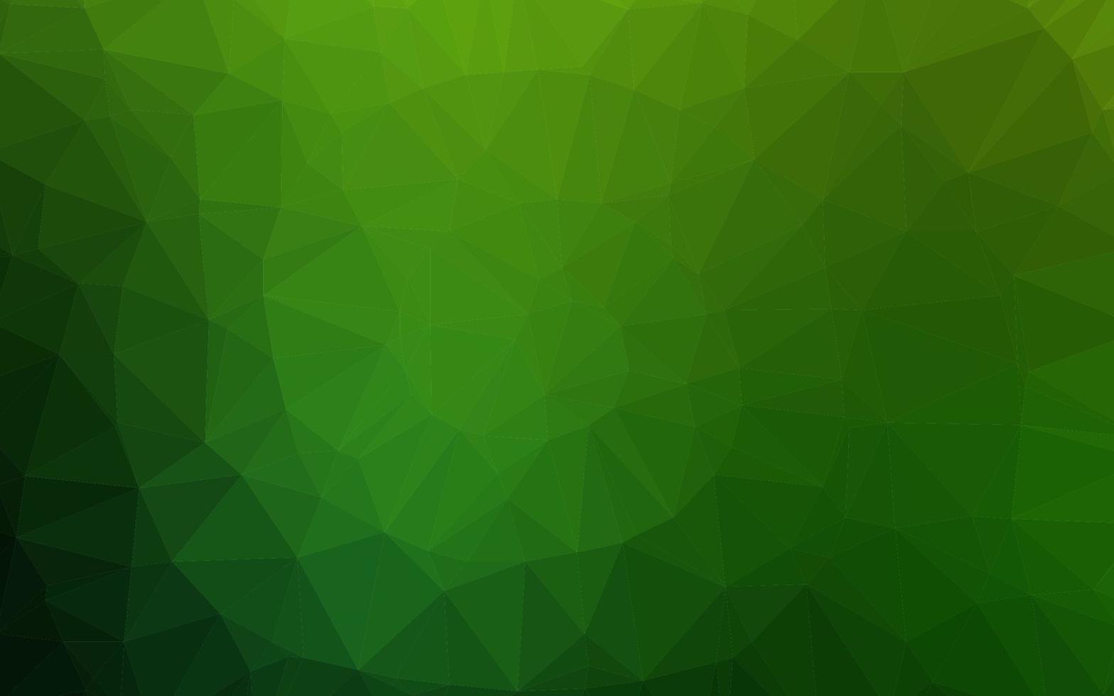 Light Green vector triangle mosaic cover.