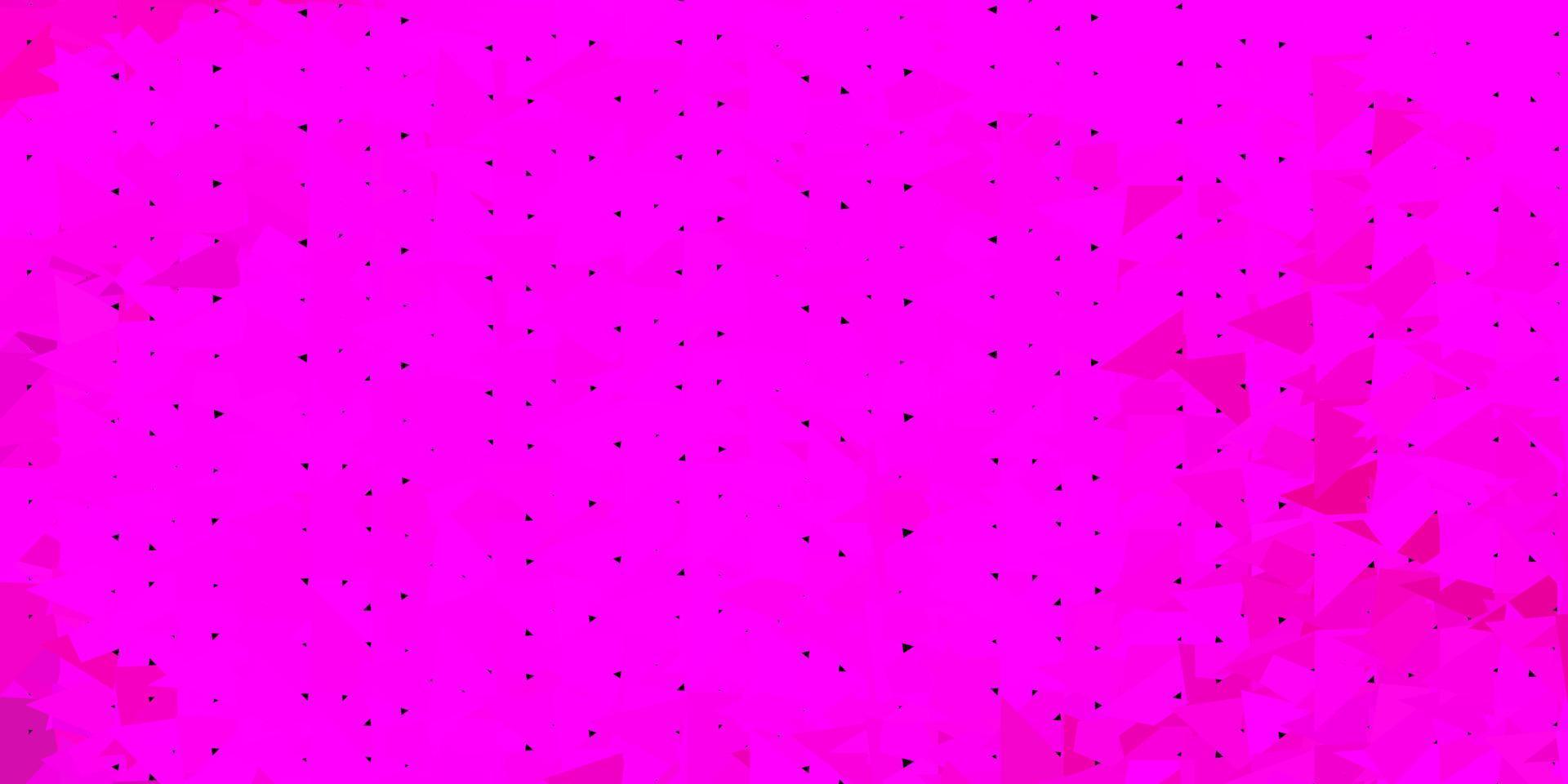 telón de fondo poligonal vector rosa claro.