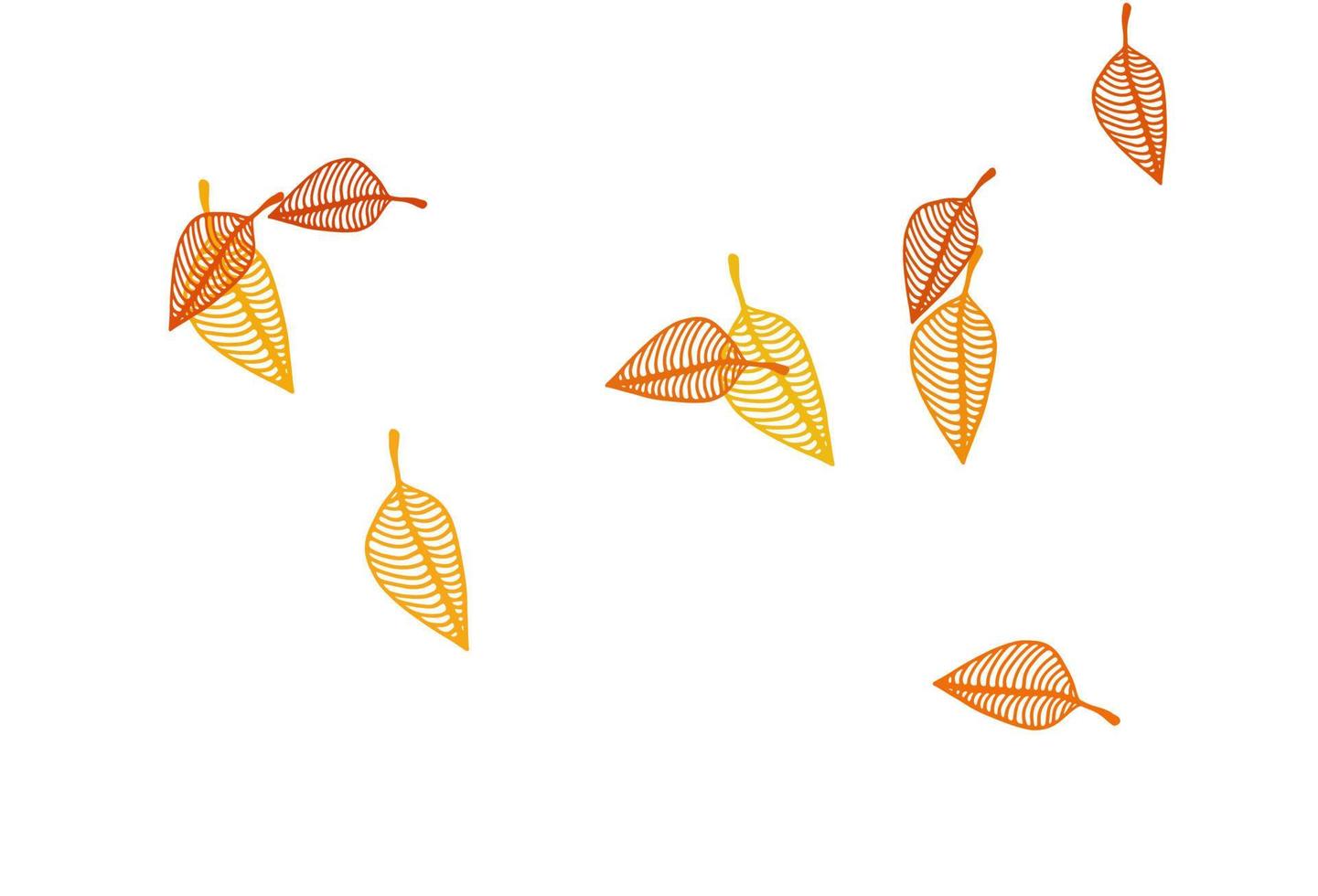 Telón de fondo de dibujo vectorial naranja claro. vector
