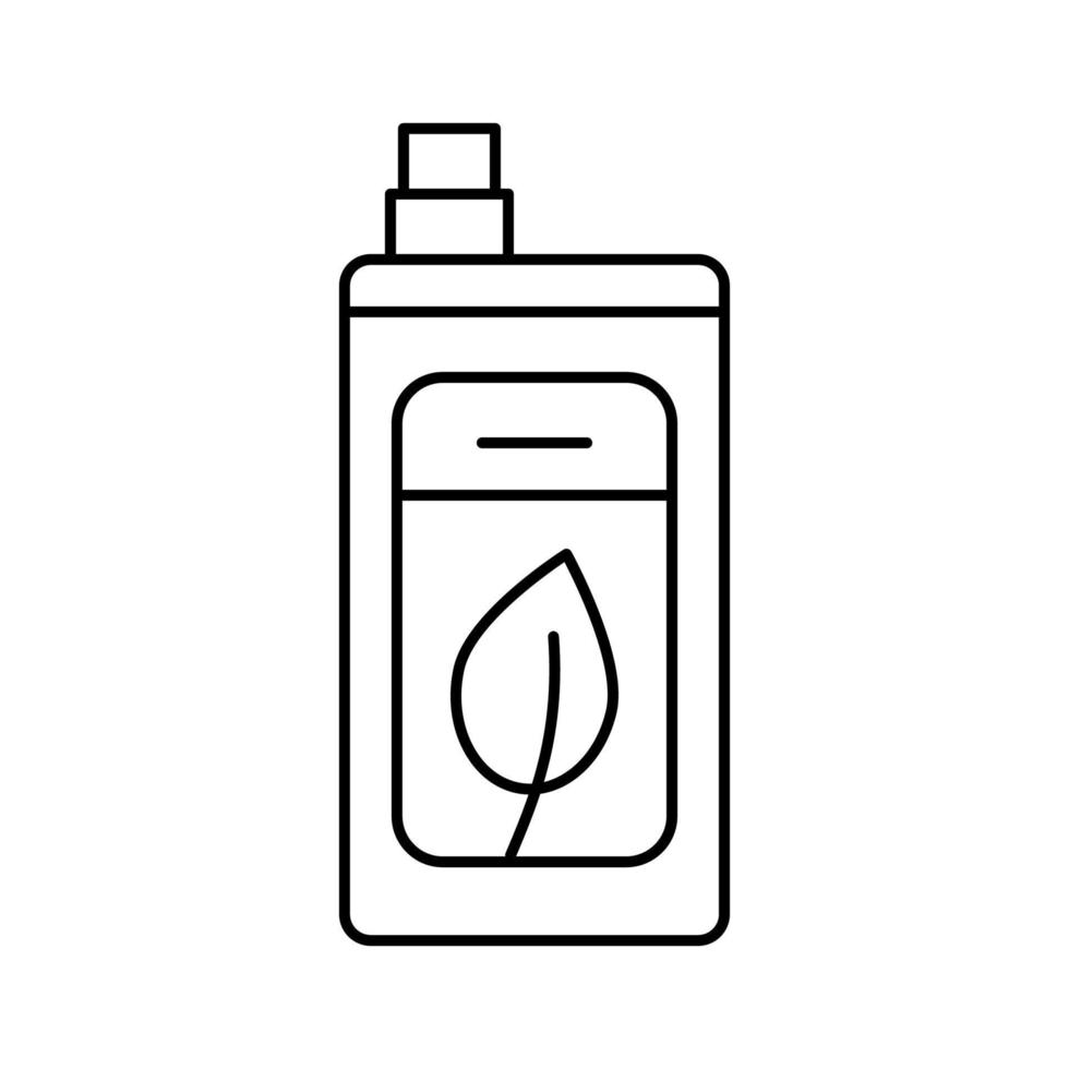 icono de línea de detergente ecológico ilustración vectorial vector