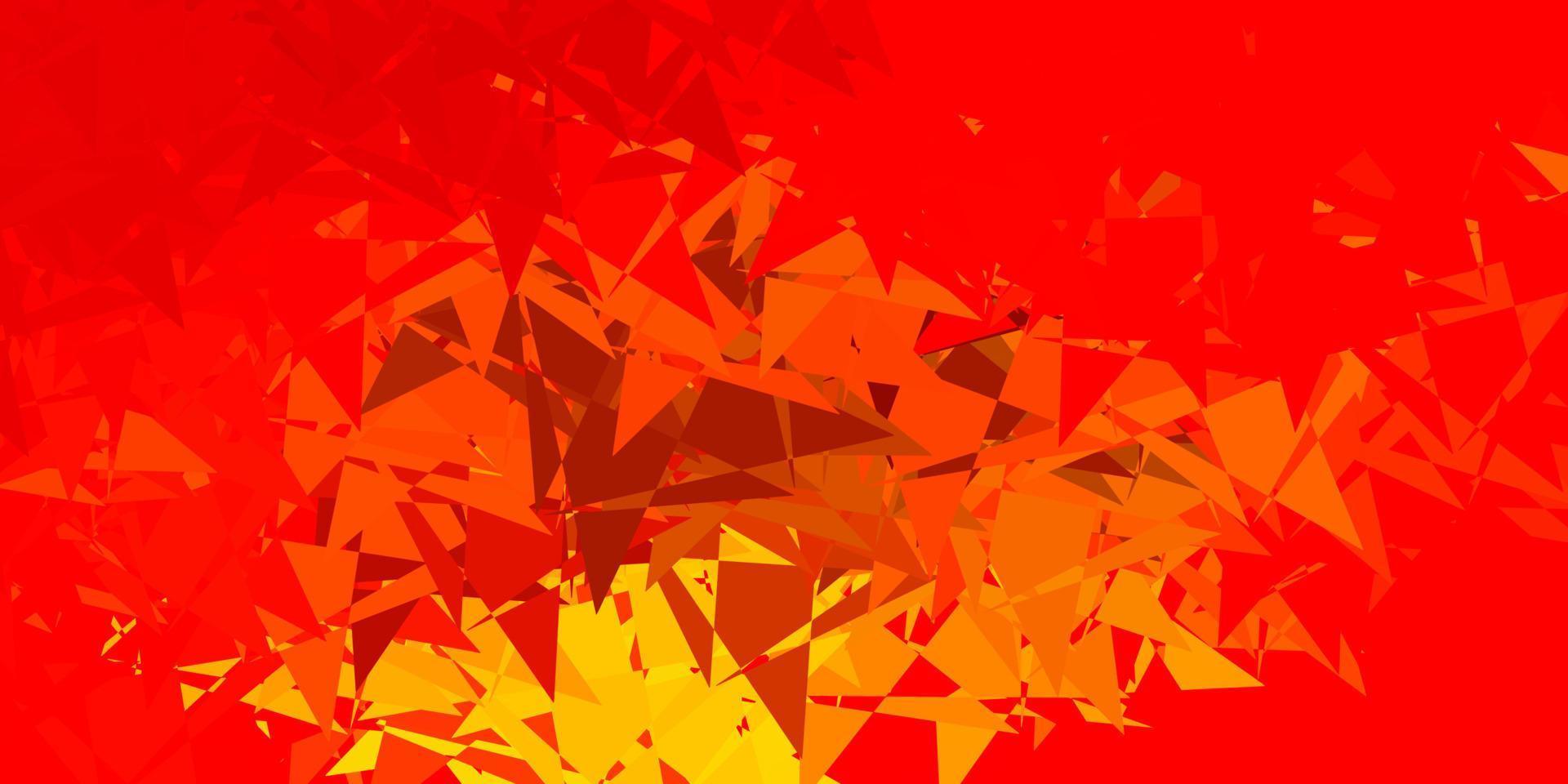 Dark orange vector background with polygonal forms.