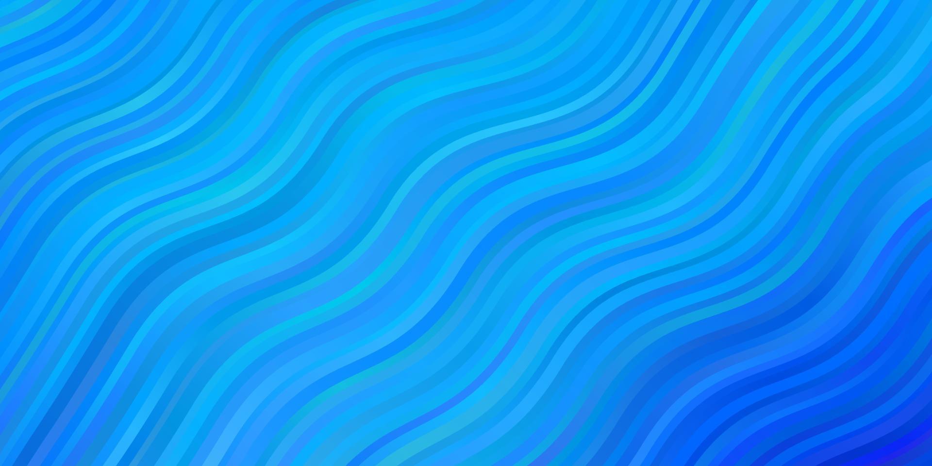 Fondo de vector azul claro con líneas curvas.